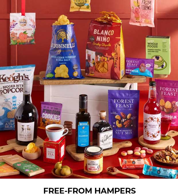 browse our vegan and gluten free hamper gifts